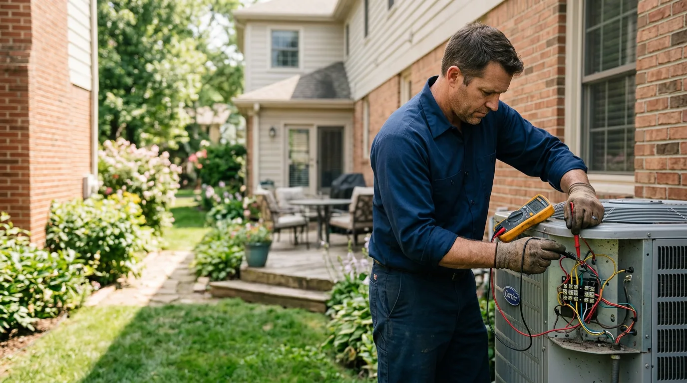 HVAC technician working near Danby, VT